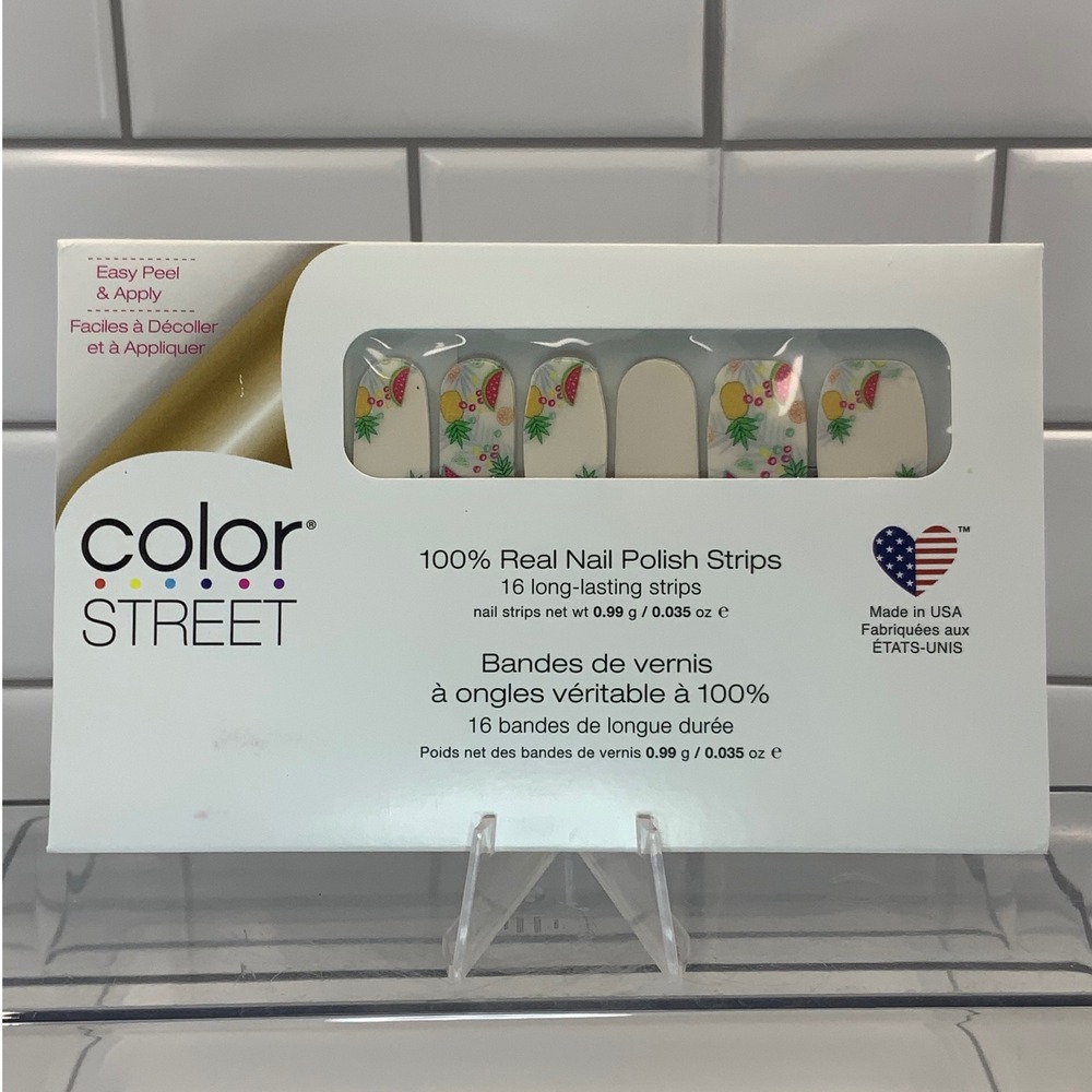 Color Street Tutti Frutti FDS593 Real Nail Polish Strips Multicolor 16 Count